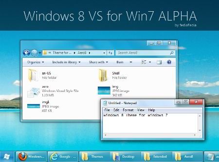 Windows 8 VS for Win7   Windows 8  Windows 7