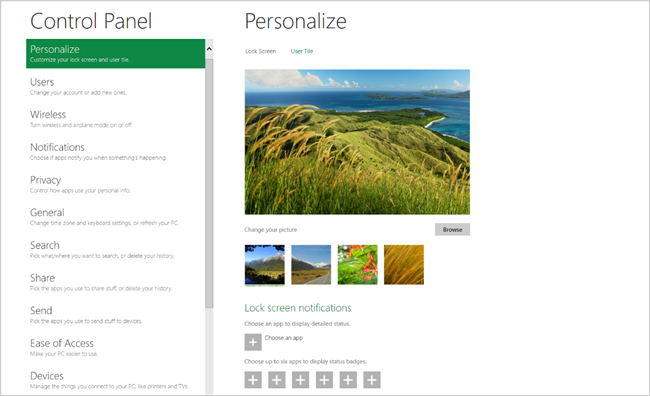 Небольшой обзор Windows 8 в скриншотах
