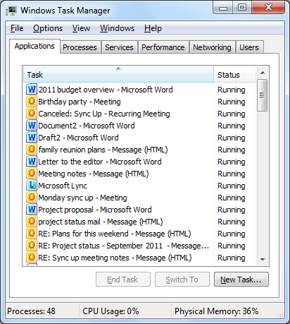 Диспетчер задач в Windows 8 Диспетчер задач в Windows 8