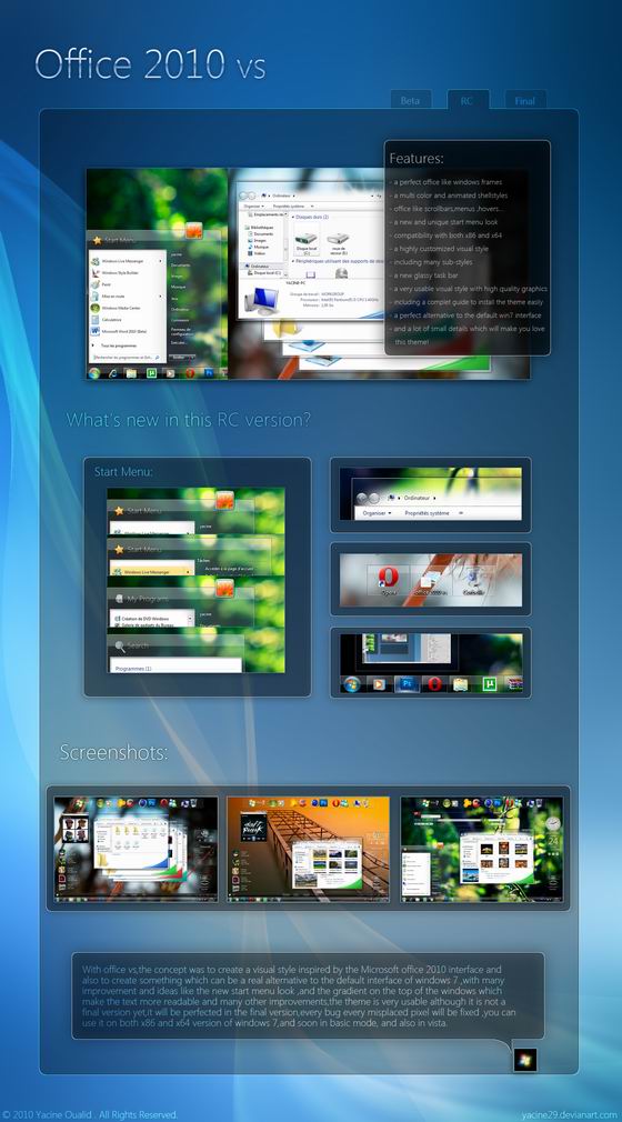 Office2010 vs RC -    Windows 7