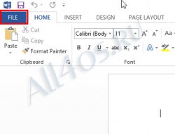    Microsoft Office Word 2013