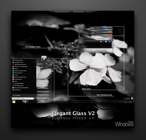 Elegant Glass V2 -     Windows 7