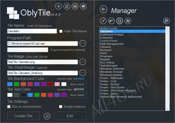 OblyTile -        Windows 8