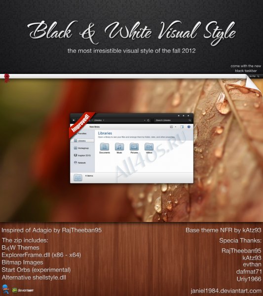 Black and White -     Windows 7