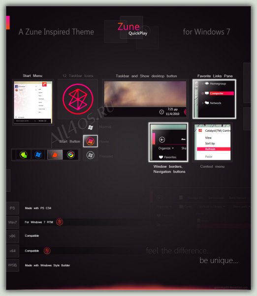 Zune QuickPlay -     Windows 7