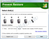 Prevent Restore -        ...