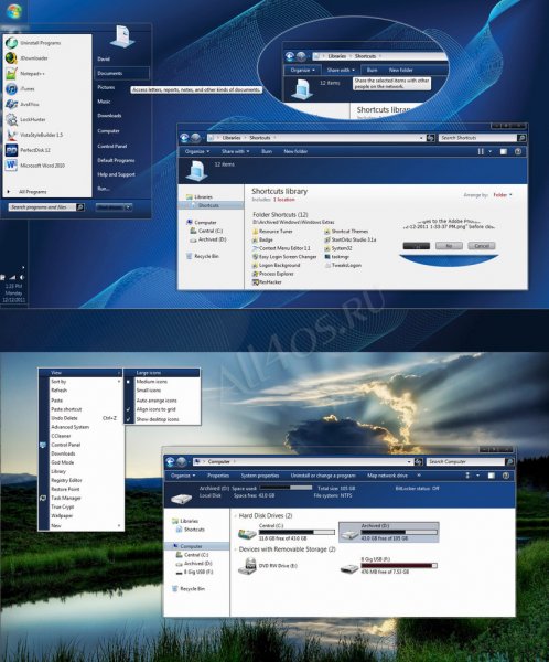 Blue N -     Windows 7