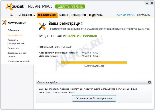   Avast.  avast! Free Antivirus 8.0.1489