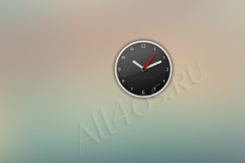 B&W Elegant Clock -     