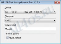 HP USB Disk Storage Format Tool      - ...