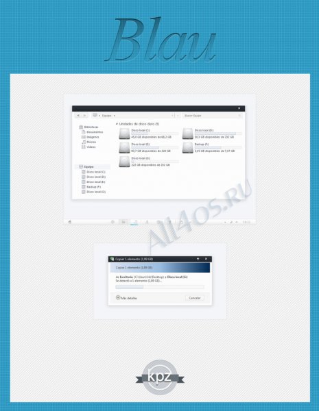 Blau     Windows 7   Mac OS