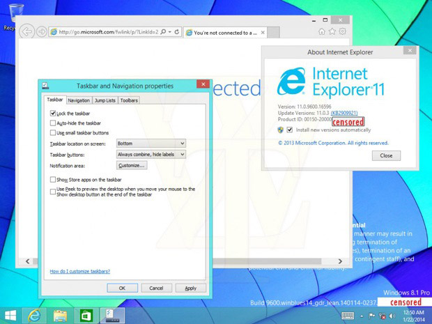     Windows 8.1  Windows 9