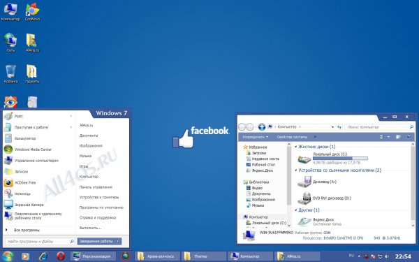Faceblue -     Facebook  Windows 7