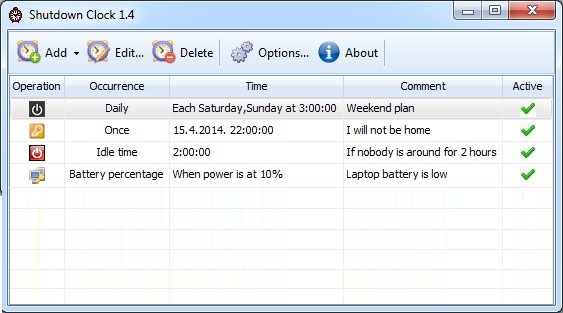 Shutdown Clock       