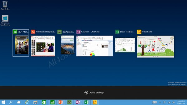 Microsoft  Windows 10 Technical Preview