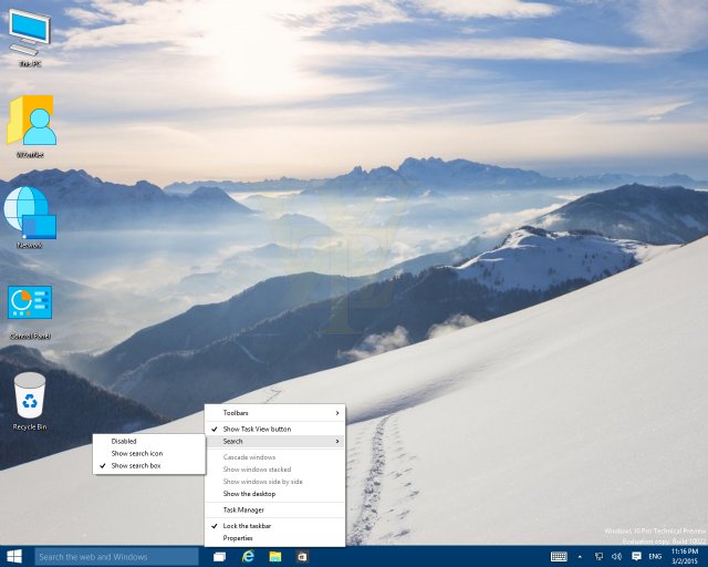    Windows 10 Pro TP Build 10022