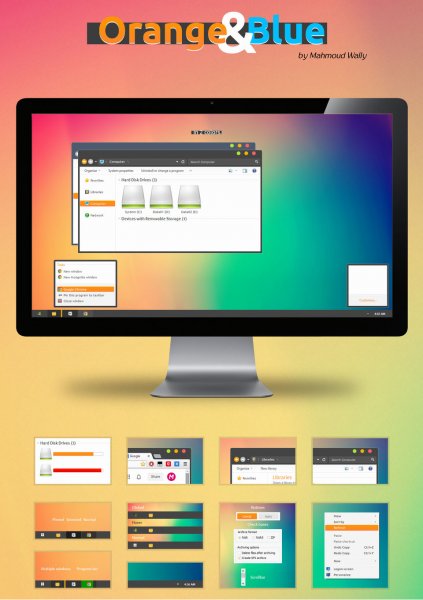 Orange and Blue -     Windows 7