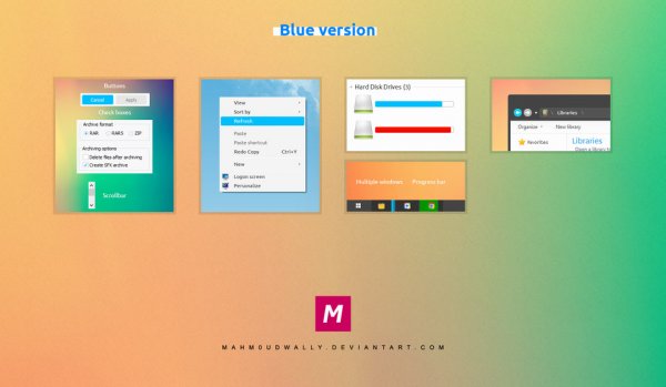 Orange and Blue -     Windows 7