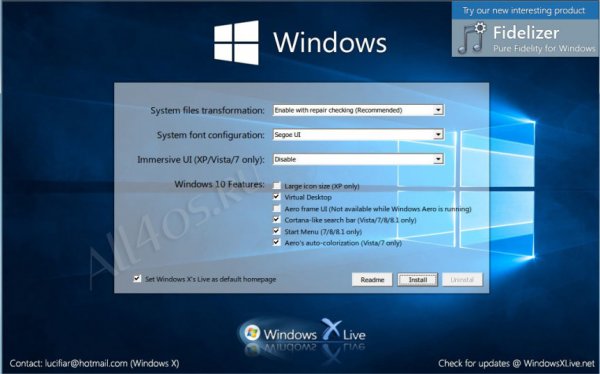 Windows 10 UX Pack-     Windows 7  8