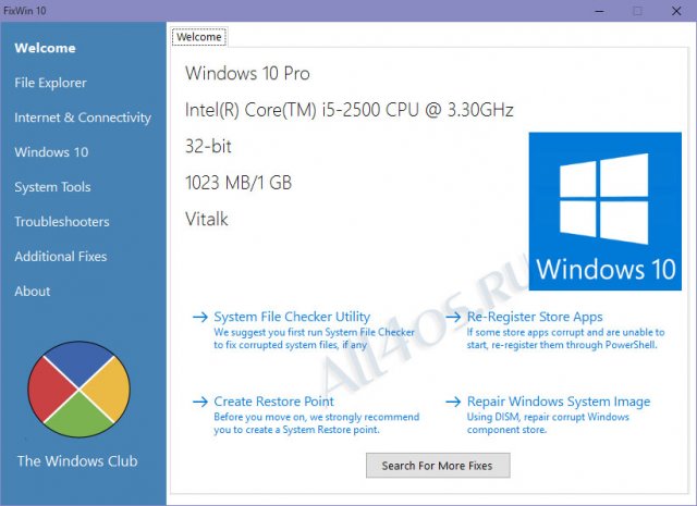 FixWin 10        Windows 10
