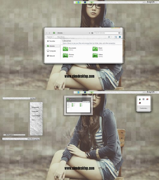 Emerald.White Mod    Windows 7  - 