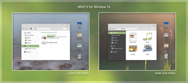 MintX -     Windows 10   Linux