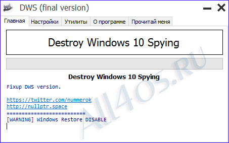 Destroy Windows 10 Spying -     Windows 10