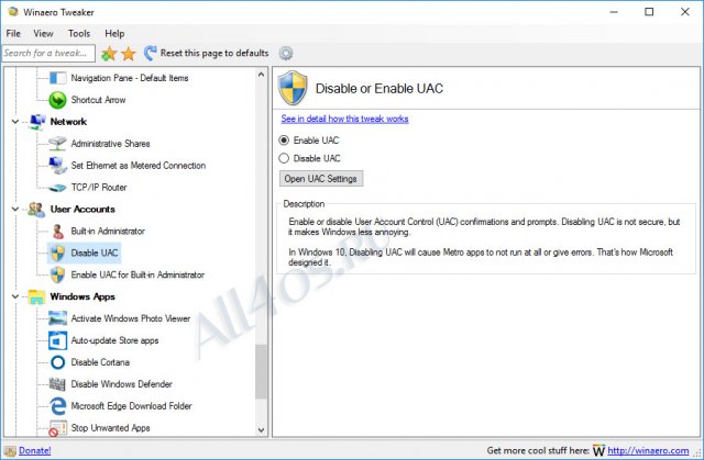Winaero Tweaker     Windows 10