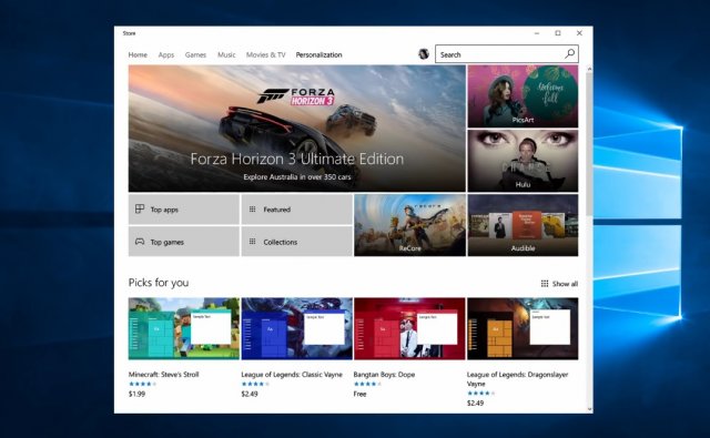 Creators Update Windows 10     