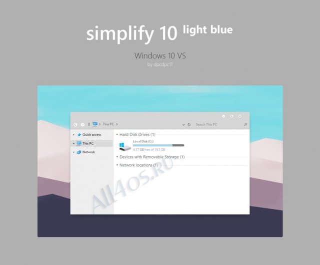 Simplify 10 Light Blue     Windows 10