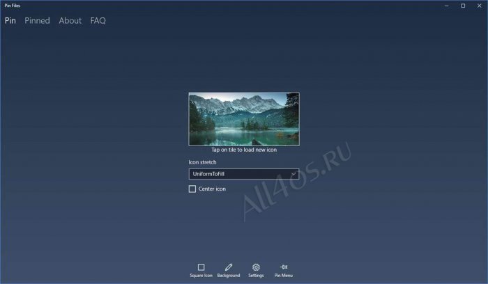Pin Files          Windows 10