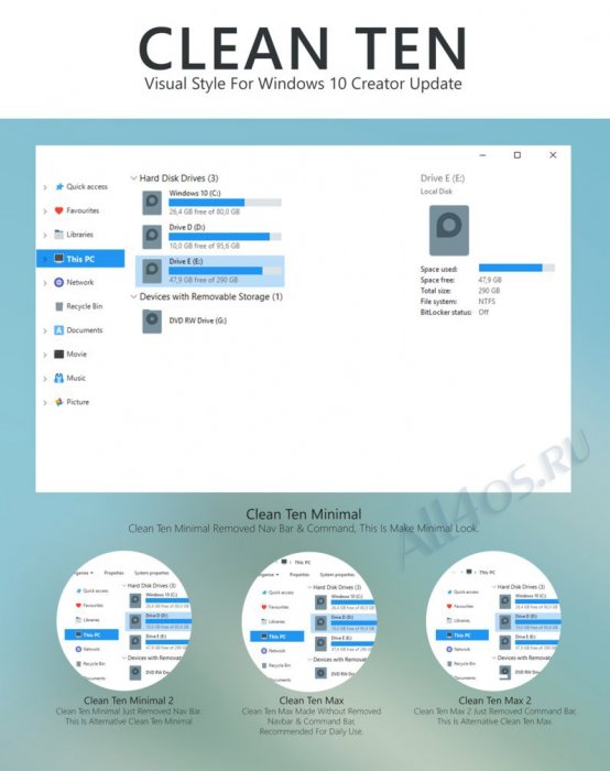 Clean Ten      Windows 10 Creator Update
